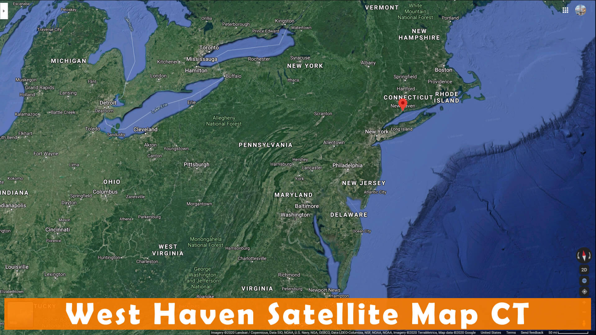 West Haven Satellite Carte CT